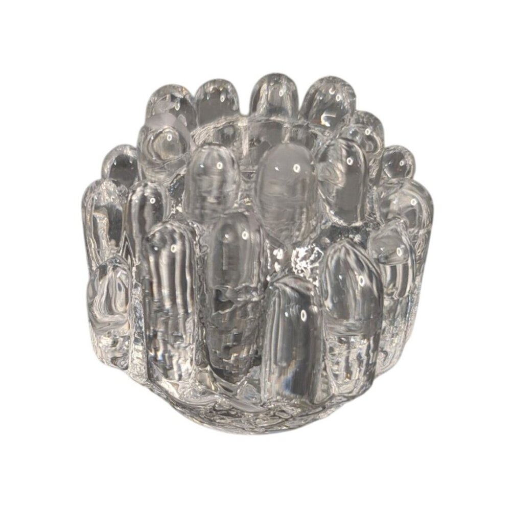 Kosta Boda Goran Warff Crystal Votive Candle Holders Set of 2 - Picture 4 of 16